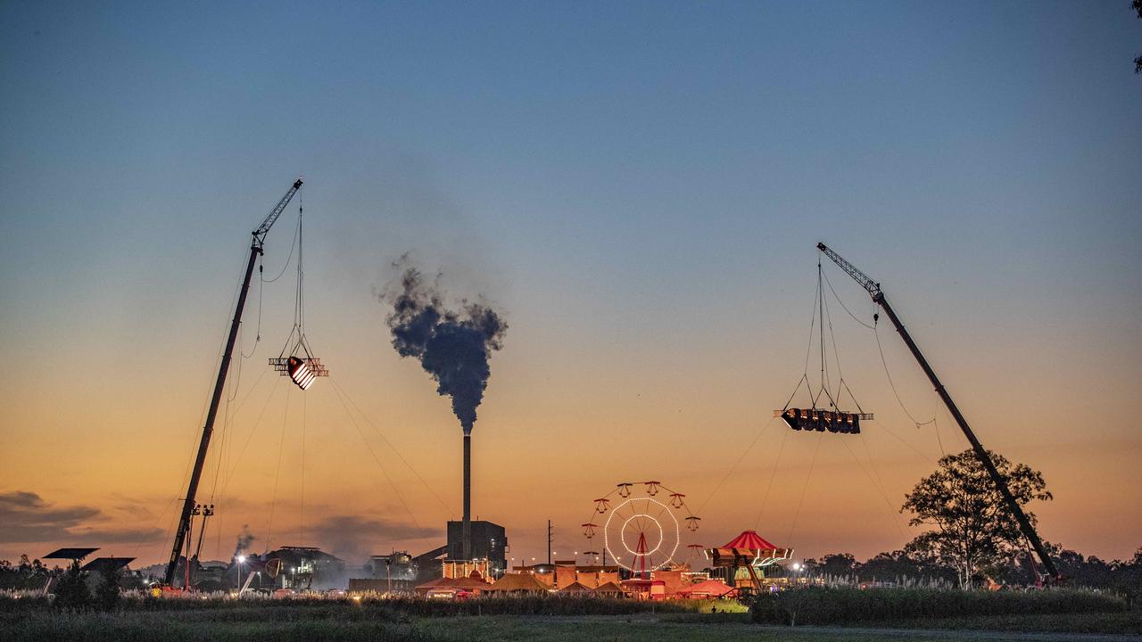 Film set in the cane fields of Steiglitz for the Elvis Presley movie directed by Baz Luhrmann, November 4, 2020. Picture: Richard Walker