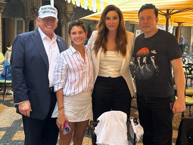 Donald Trump, Kai Trump, Caitlyn Jenner and Elon Musk. The day after the 2024 presidential election. Source - https://x.com/Caitlyn_Jenner