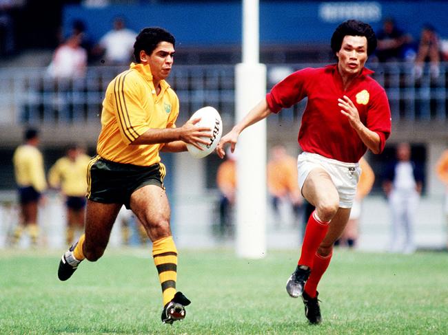 Mark Ella at the 1984 Hong Kong Sevens. Picture: Allsport UK/ALLSPORT