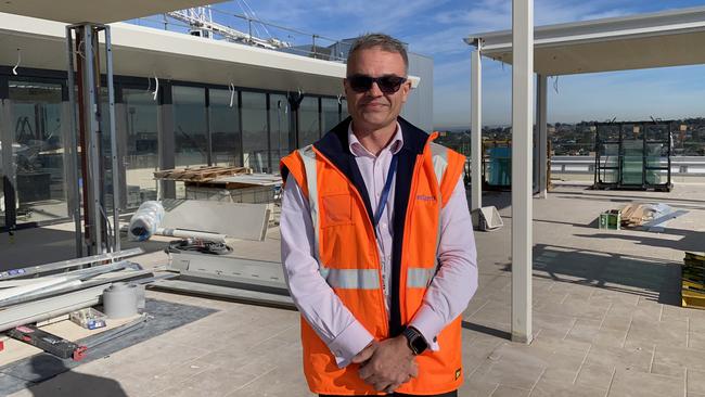 Mark Condi, Bankstown Sports Club CEO, on location at the Flinders Centre Rooftop