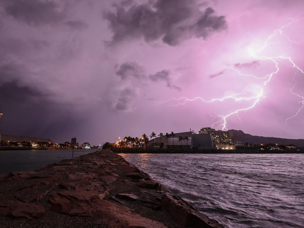 Lightning storm over Townsville, January 20, 2020. Photo: Lex Prior