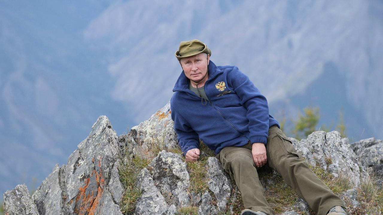 The Russian leader in a totally natural pose for his birthday in 2019. Picture: Anadolu Agency/Getty Images