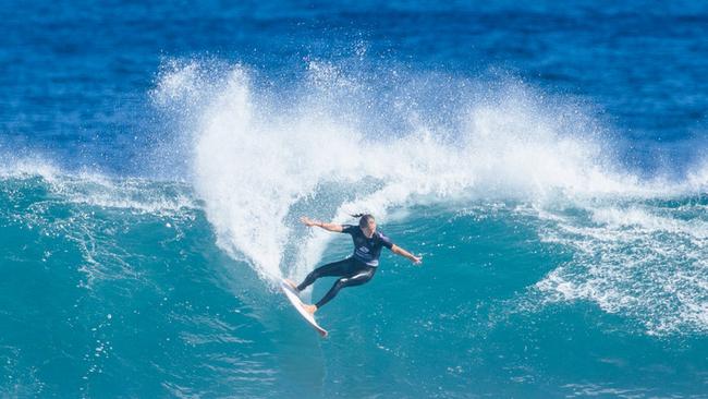 Stephanie Gilmore at the Margaret River Pro. Pic: Matt Dunbar/WSL