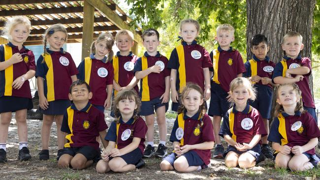 Goomeri State School Prep 2023 - Back row (L-R): Ivey, Bella, Violet, Alex, Coen, Charlotte, Brennen, Aveer, Max.Front row: Sammy, Alice, Aeloi, Adalyn, Lani. Picture: Iain Curry