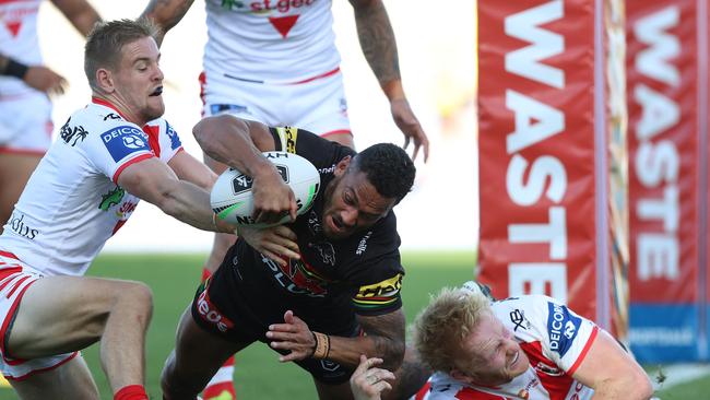 Koroisau starred in his first two games back at Penrith. Picture by Brett Costello.