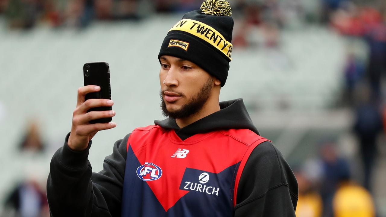 Ben Simmons takes a selfie while out watching the hapless Dees.