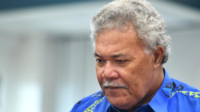 Former Tuvalu prime minister Enele Sopoaga. Picture: AAP