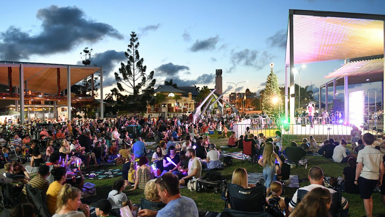 The crowd enjoying the entertainment at the BB Print New Years Eve River Party. Picture: Tony Martin