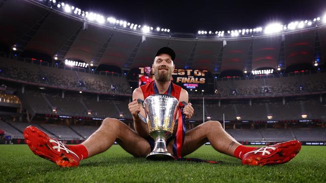 Max Gawn is among the AFL’s best captains — and he has a flag to prove it. Picture: Michael Klein