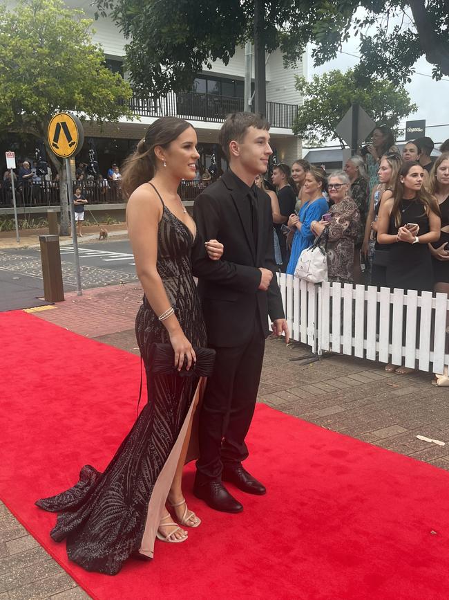 The students of Urangan State High School arrive at their formal.