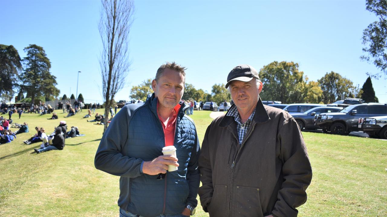 Matt Able and Dave Armstong at Grammar Downlands Day, Saturday, August 19, 2023. Picture: Peta McEachern