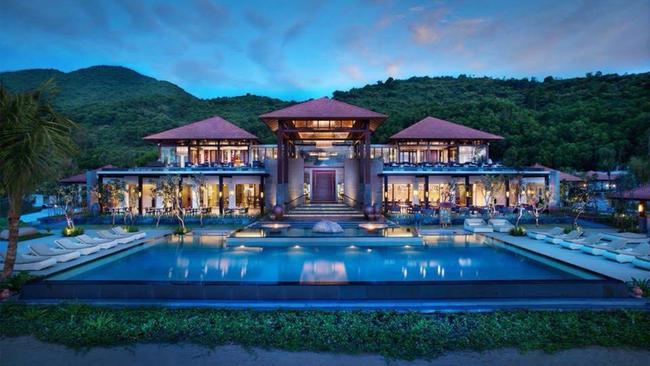 Pool side at Banyan Tree Lang Co.