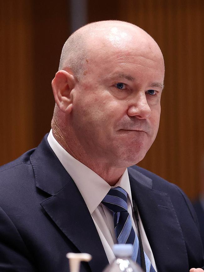 Defence Secretary Greg Moriarty faces Senate Estimates. Picture: NCA NewsWire / Gary Ramage