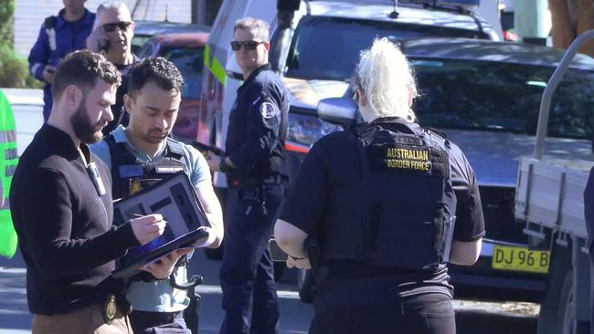 Authorities at the scene of a raid on an Arncliffe apartment where nuclear material, which included samples of plutonium and spent uranium, was allegedly discovered. Picture: ONSCENE.