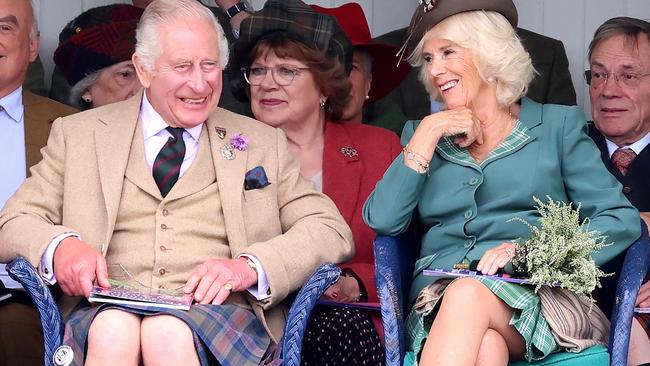 King Charles with Queen Camilla in Scotland last weekend. Picture: Getty Images