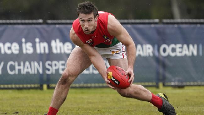 Max Urwin was one of Pines’ best players in their 28-point win over Frankston YCW. Picture: Valeriu Campan