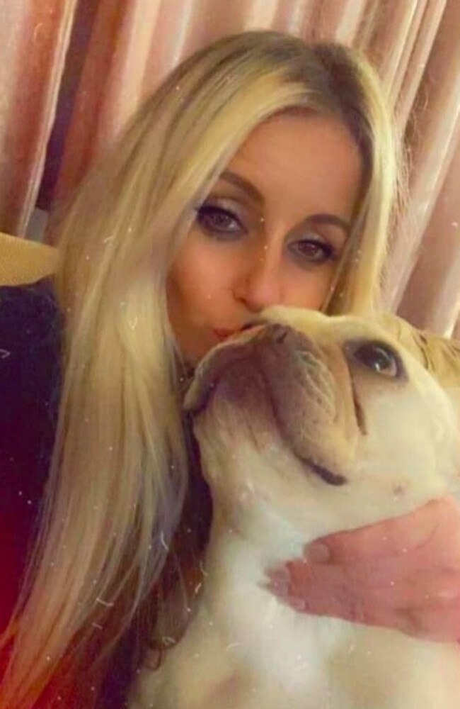 Michelle Ellis was left with a small wound after being bitten by her dog. It is unclear if the dog pictured is the one which bit her. Picture: Facebook