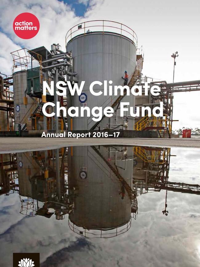 The cover of the NSW Climate Change Fund annual report.