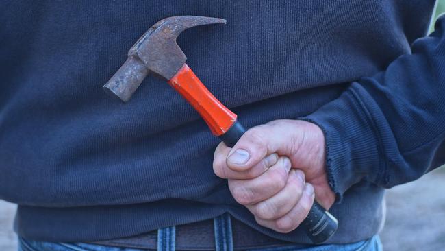 Zac Fitzsimmons pulled a hammer from his hoodie pocket before running around “involving himself” in the brawl, but he didn’t actually strike someone. (File image)