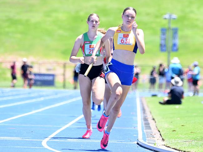 Queensland Little Athletics State Relay Championships. Saturday December 2, 2023. Picture, John Gass