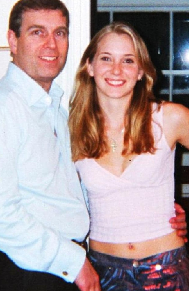 The contested picture of Prince Andrew and Virginia Roberts Giuffre. Picture: Supplied