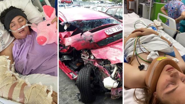 A Logan mother and her two teenage daughters have had their lives changed in the blink of an eye after a drunk driver crashed into them on their way home from a children’s birthday party.