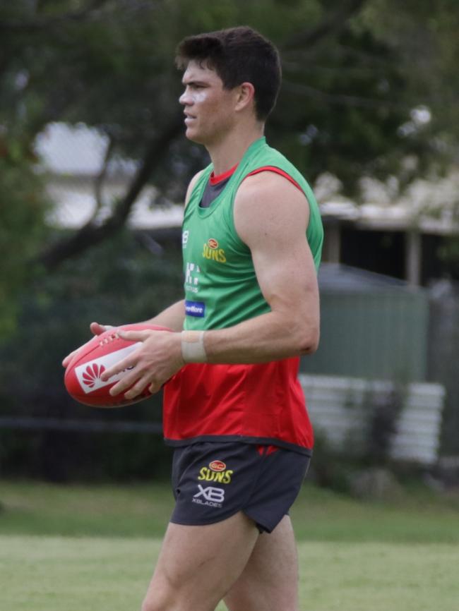 Sam Collins at Gold Coast Suns training. Picture: Supplied.