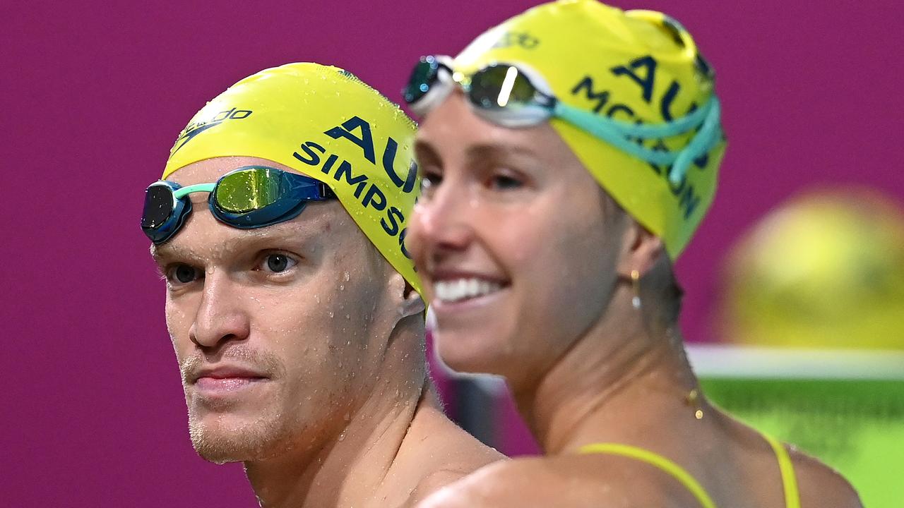 Cody Simpson and Emma McKeon. Photo by Quinn Rooney/Getty Images