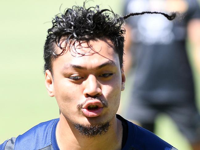 The North Queensland Cowboys train ahead of the NRL Preliminary Final, Jeremiah Nanai. Picture: Shae Beplate.