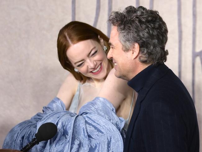 Emma Stone and Mark Ruffalo. Their chemistry is apparent. Picture: Eamonn M. McCormack/Getty Images