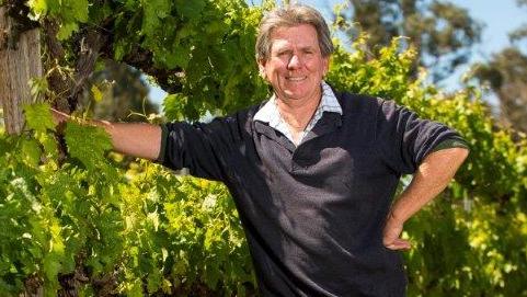 Clare Valley winemaker Andrew Pike in the family vineyard.