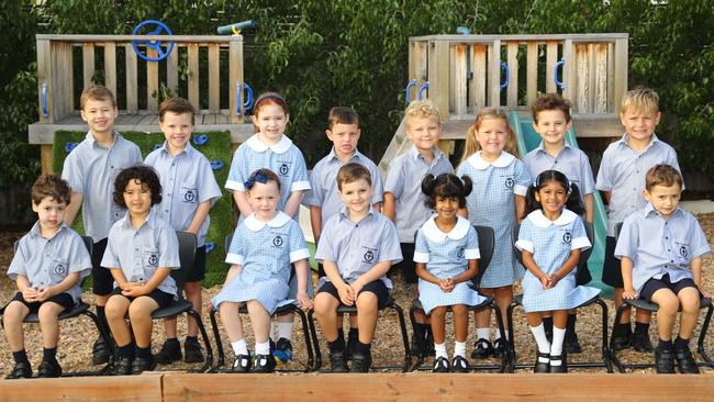 Prep students at Christ the King Catholic Primary School in Newcomb. Picture: Alison Wynd