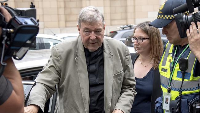 Cardinal George Pell was originally sentenced to serve six years in jail but is now free. Picture: AP Photo/Andy Brownbill