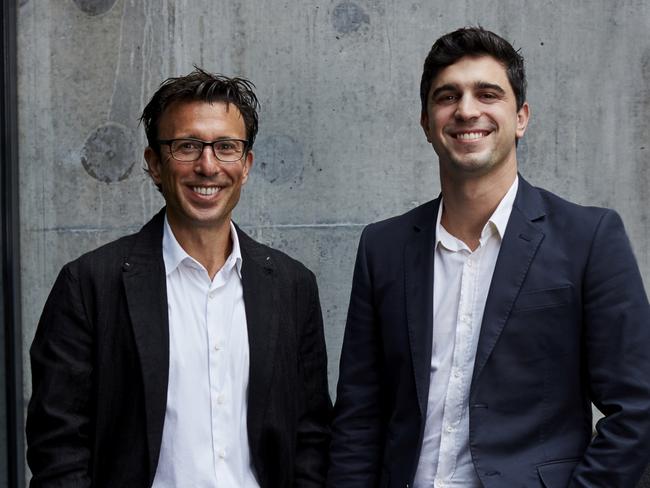 Embargoed for The Daily Telegraph Power 100. Afterpay co-CEOs Nick Molnar and Anthony Eisen. Supplied