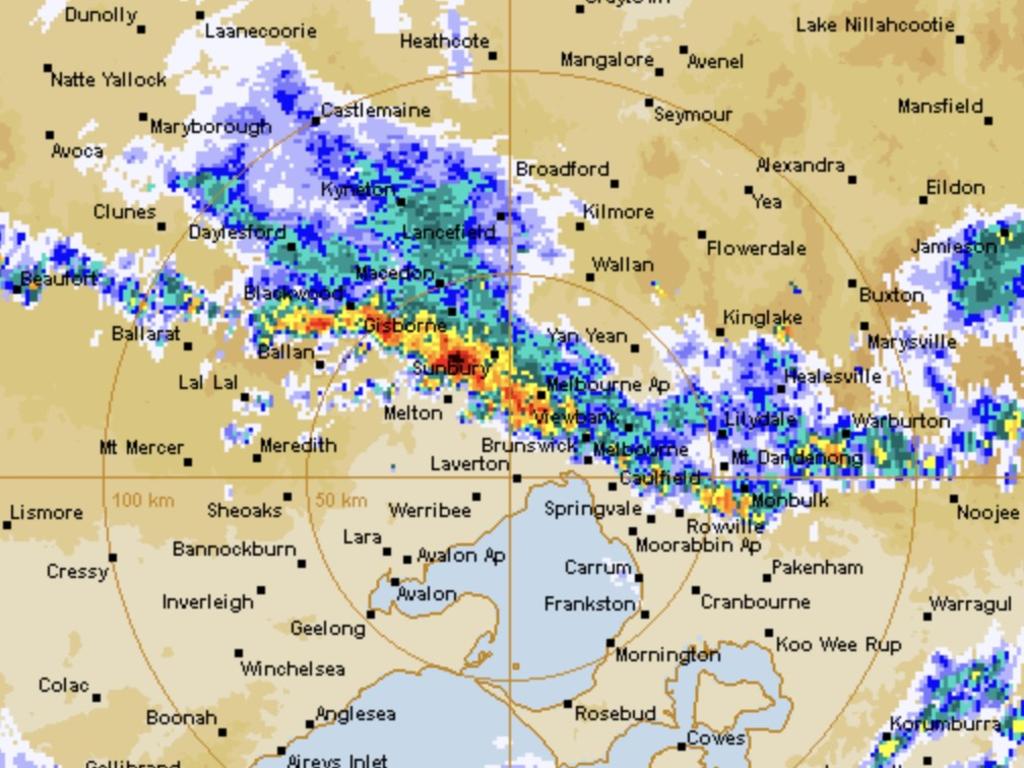 Rain over Melbourne has stopped play on day one.