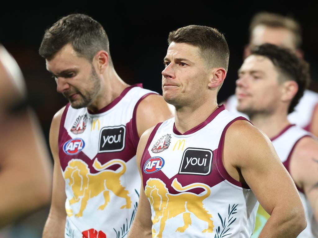 Are Dayne Zorko and the Lions out of the flag window? Picture: Mark Metcalfe/AFL Photos/via Getty Images.