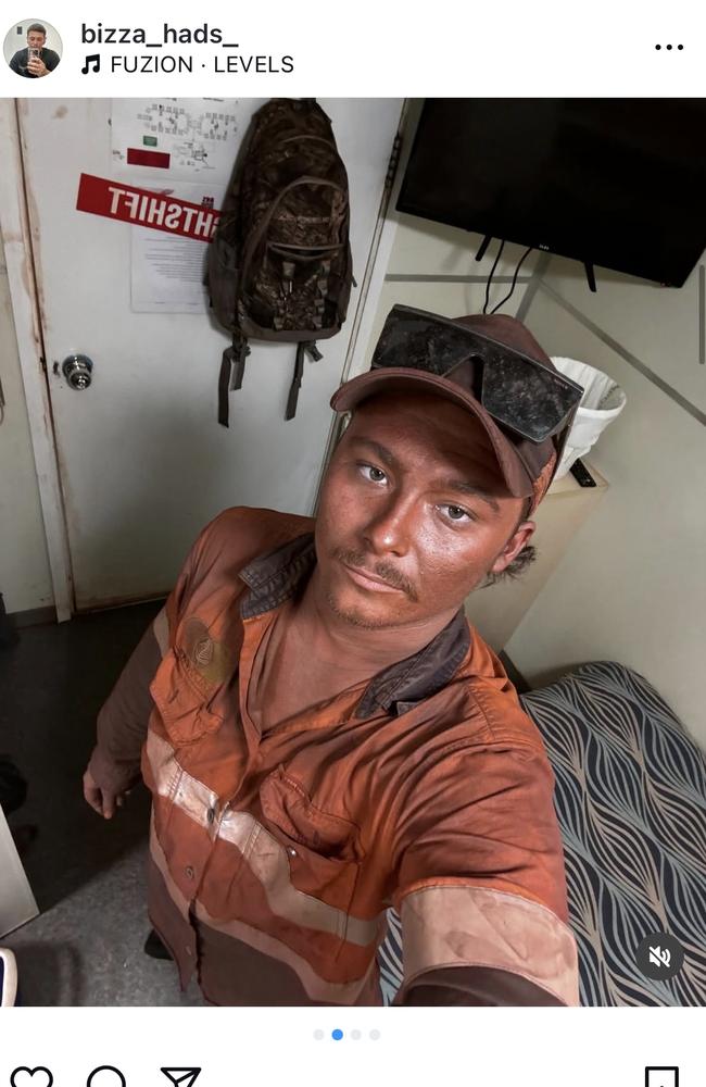 His TikTok account showed his work in the FIFO mining industry and had drawn millions of views. Picture: Supplied