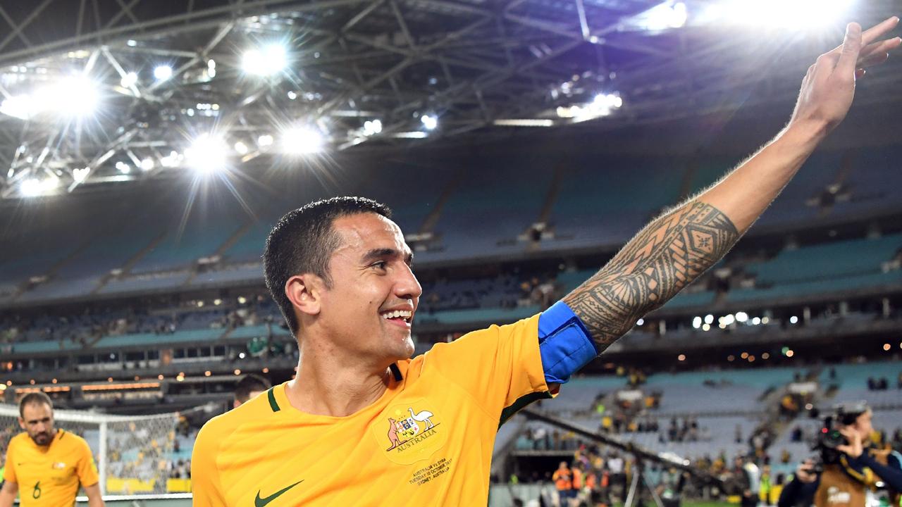 Tim Cahill will play his final game for the Socceroos on Tuesday night.