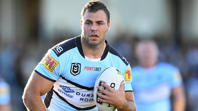 Wade Graham of the Sharks during the Round 22 NRL match between the Cronulla Sharks and the St George Illawarra Dragons at Pointsbet Stadium in Sydney, Sunday, August 18, 2019. (AAP Image/Joel Carrett) NO ARCHIVING, EDITORIAL USE ONLY