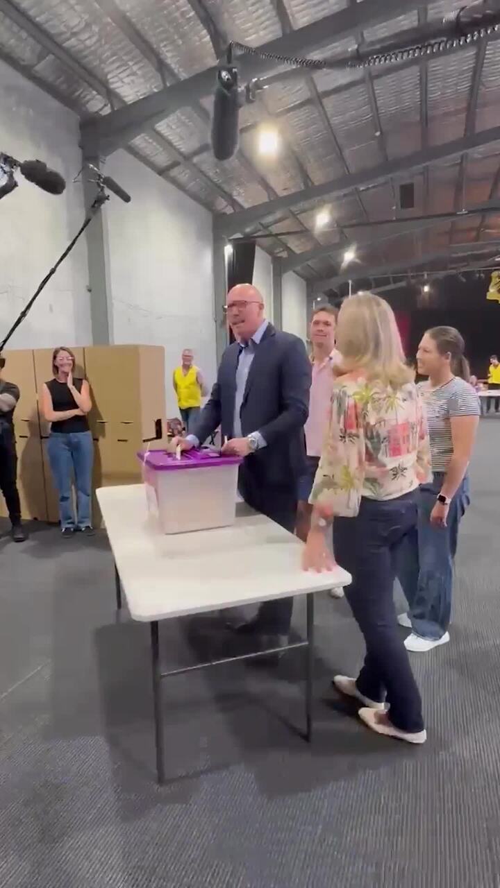 Peter Dutton casts vote in Federal Election