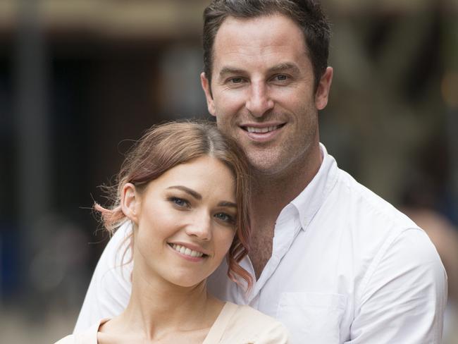 Sam Frost and Sasha Mielczarek in happier times. Picture: Wendy Chung