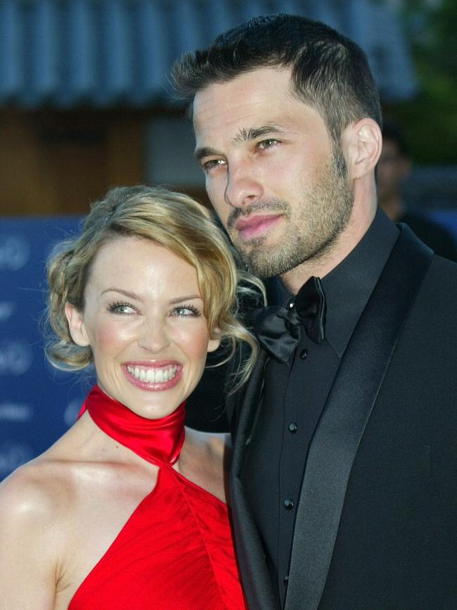 Minogue with French actor Olivier Martinez. (Pic: Supplied)