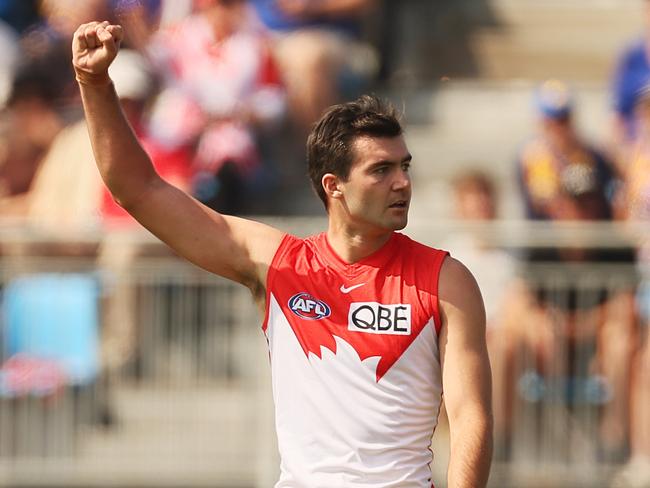 McDonald is the leading goal-kicker for the Swans this season with 11 in five games. Picture: James Elsby/Getty Images