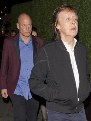 Sir Paul McCartney and Woody Harrelson were rejected from an after-party. Picture: SPW/Splash News