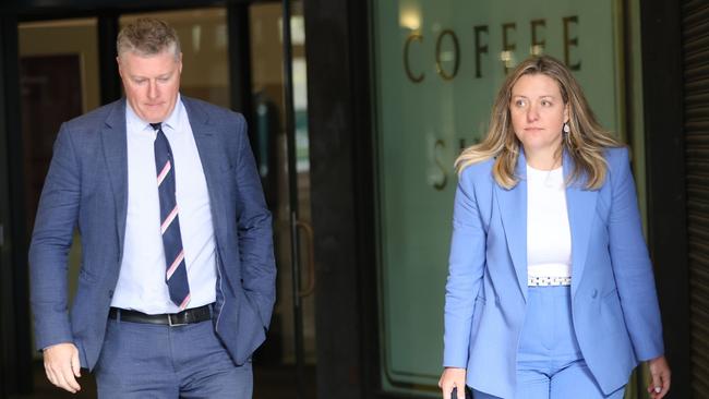 Sophie Holt (right) with her solicitor Paul McGirr. Picture: Damian Shaw