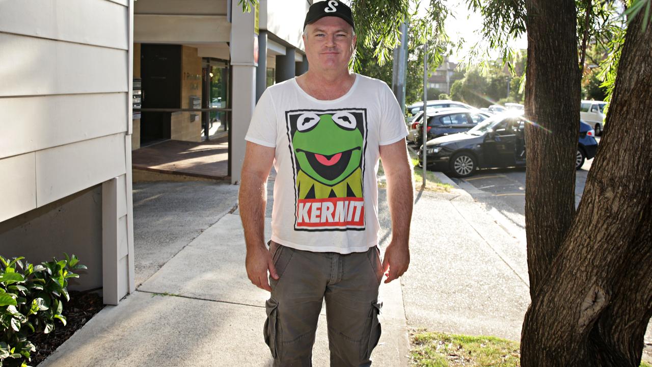 Stuart MacGill leaving his home at Cremorne. Picture: Adam Yip/ Daily Telegraph