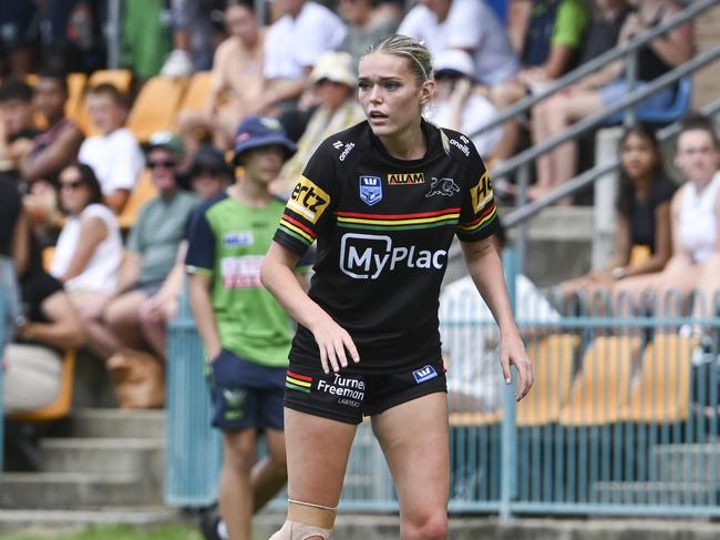 CANBERRA, AUSTRALIA, NewsWire Photos. MARCH 9, 2024: Westpac Tarsha Gale Cup - NSWRL Junior Reps Round Six Canberra Raiders vs Penrith Panthers at Raiders Belconnen in Canberra. Picture: NCA NewsWire / Martin Ollman