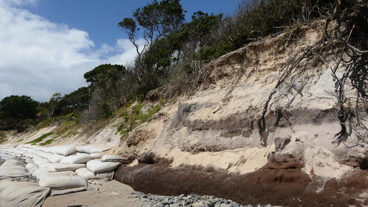 Serious erosion is continuing to cause concerns on Clarkes Beach in Byron Bay. Some of the beach access points remain closed as of Friday, September 18.