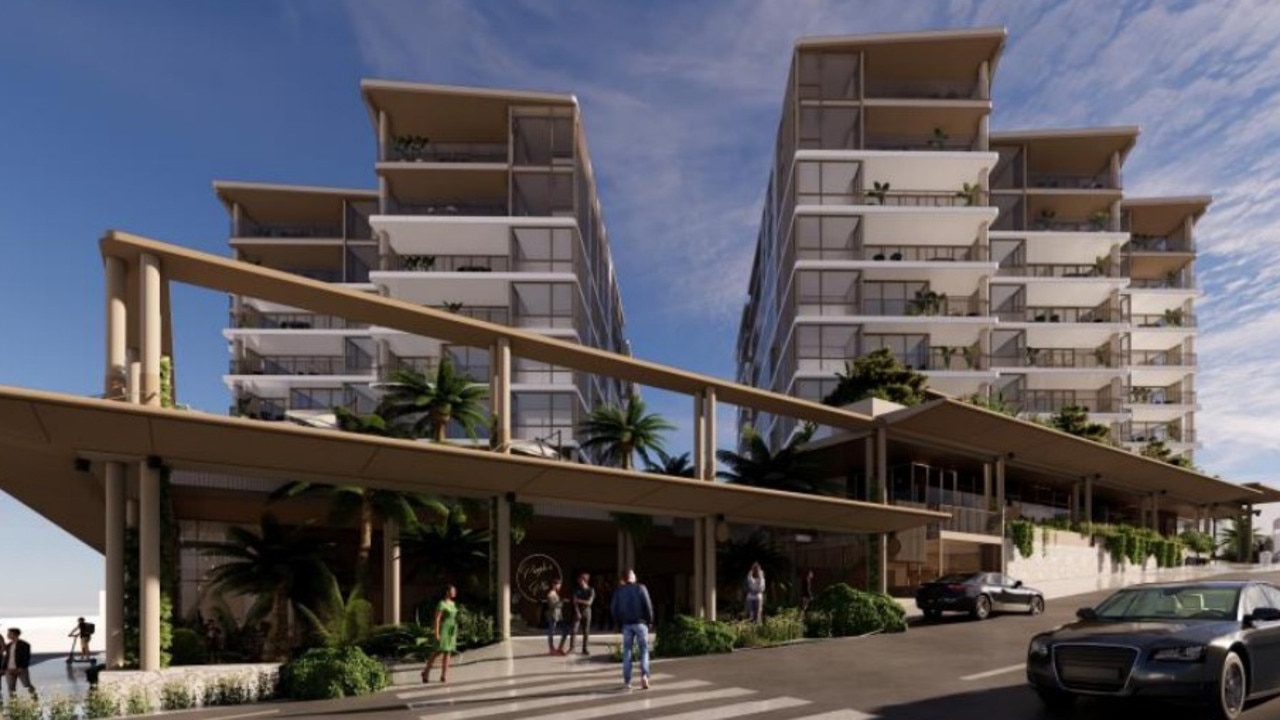 Renders of the newest proposal for the Paloma Paloma site. Photo: Ellivo