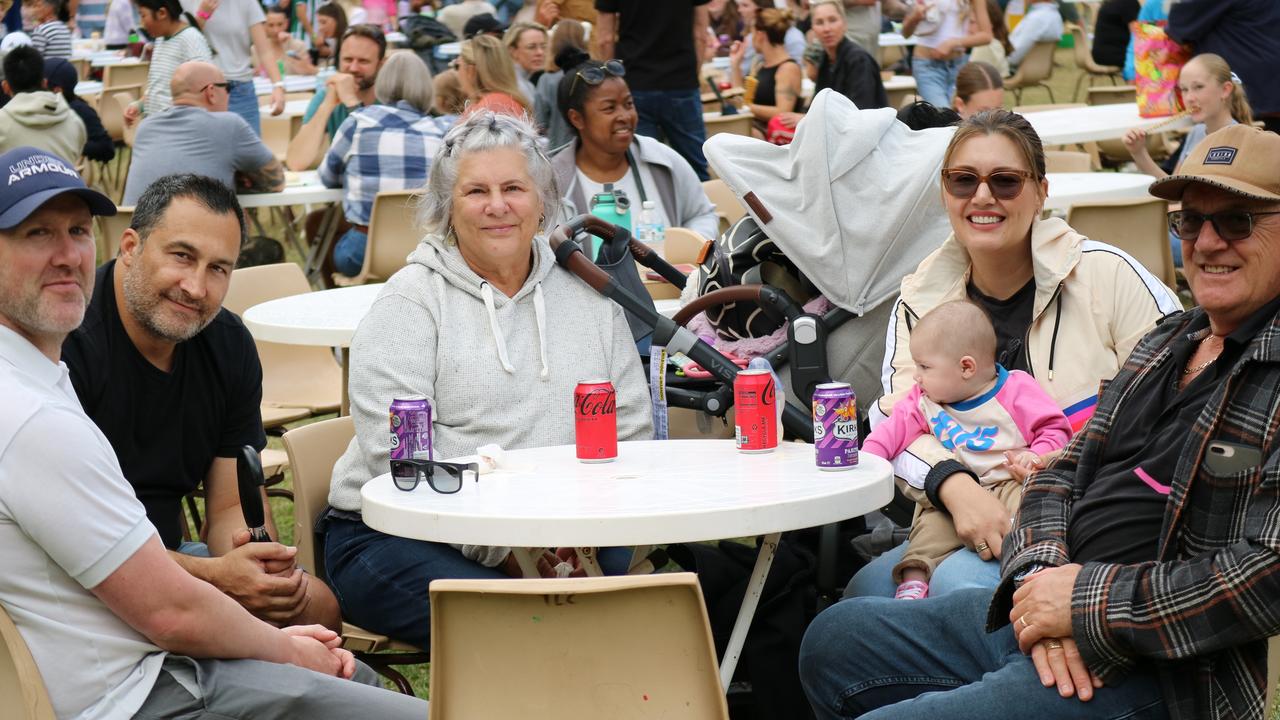 Stewart Adam, Sedat Keles, Diannah Bright, Casey Keles and baby Wren Keles and Rodney Bright. Picture Letea Cavander